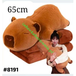 Kapibara leżąca z kocem 65CM