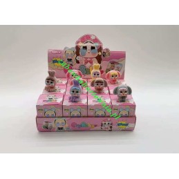 figurki labubu w pudelkiem